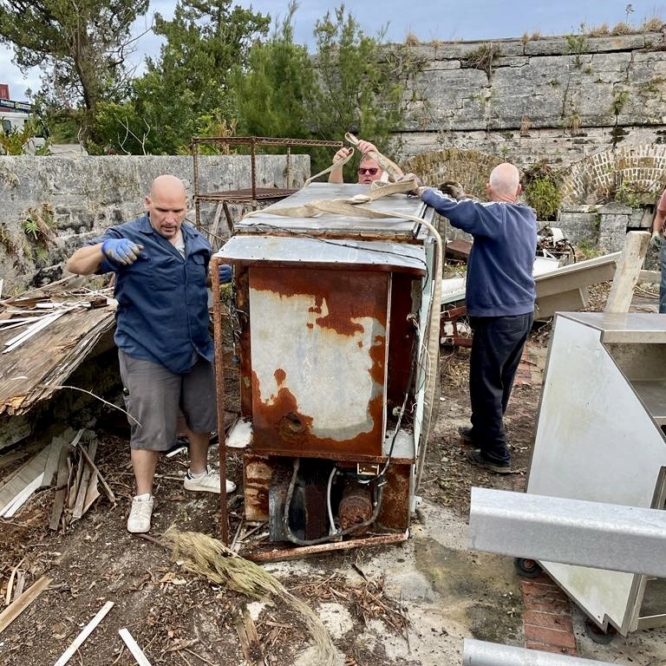 Fort Albert dumped kitchen equipment